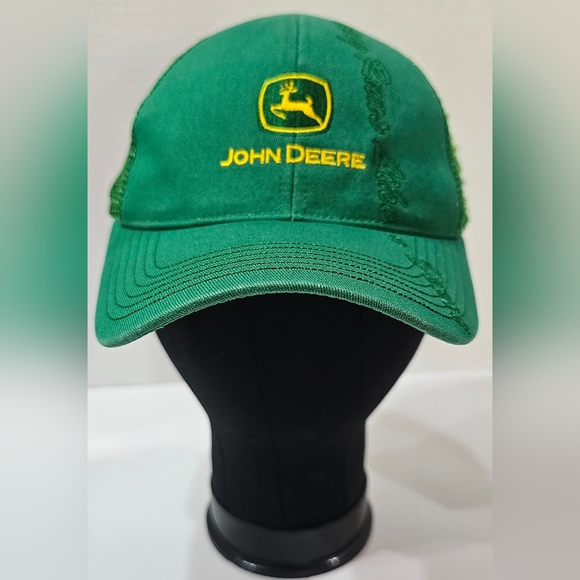 John Deere Caps Lot of 2 One Green Mens One Green Womens READ - Picture 7 of 16